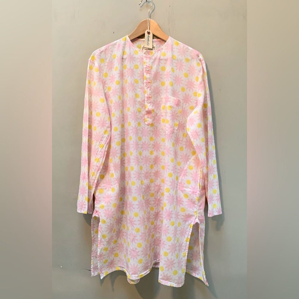 Free People Auntie Oti Khadi Cotton Block Print Tunic
